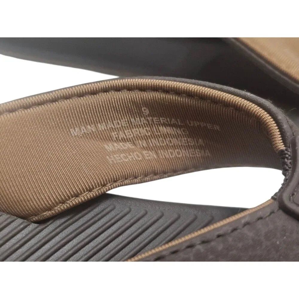 Flojos Men's Flip Flops Brown 9